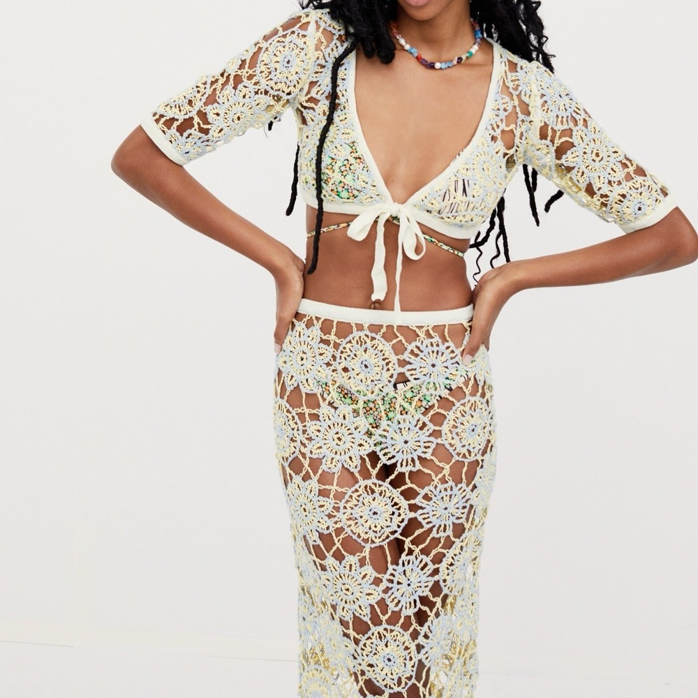 For love and lemons crochet skirt set